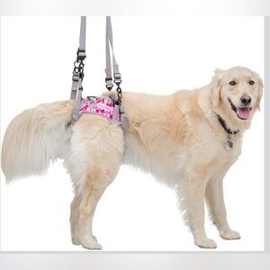Walkin’ Warrior Rear Dog Harness Pink Camouflage Size M/L